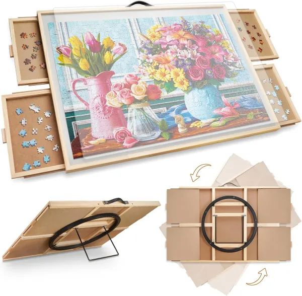 ALL4JIG 1500 Pieces Folding Puzzle Table